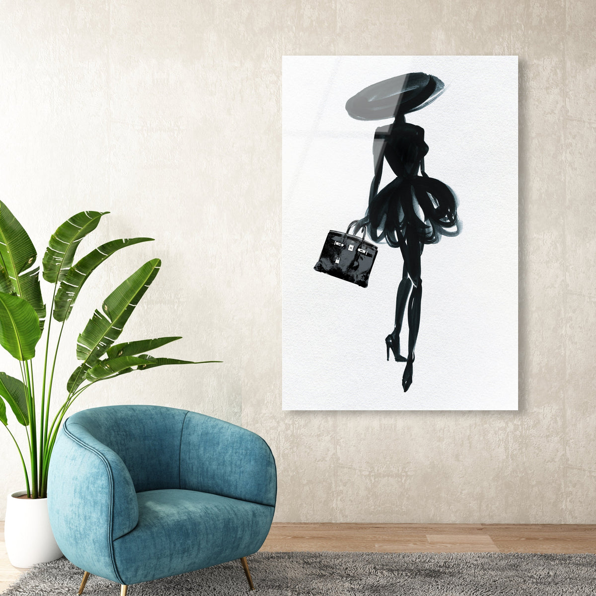 HEROliverGal☆オリバー・ガル☆キャンバスアート⭐︎バーキン Her and Her Birkin | Fashion and Glam Wall Art by Oliver Gal
