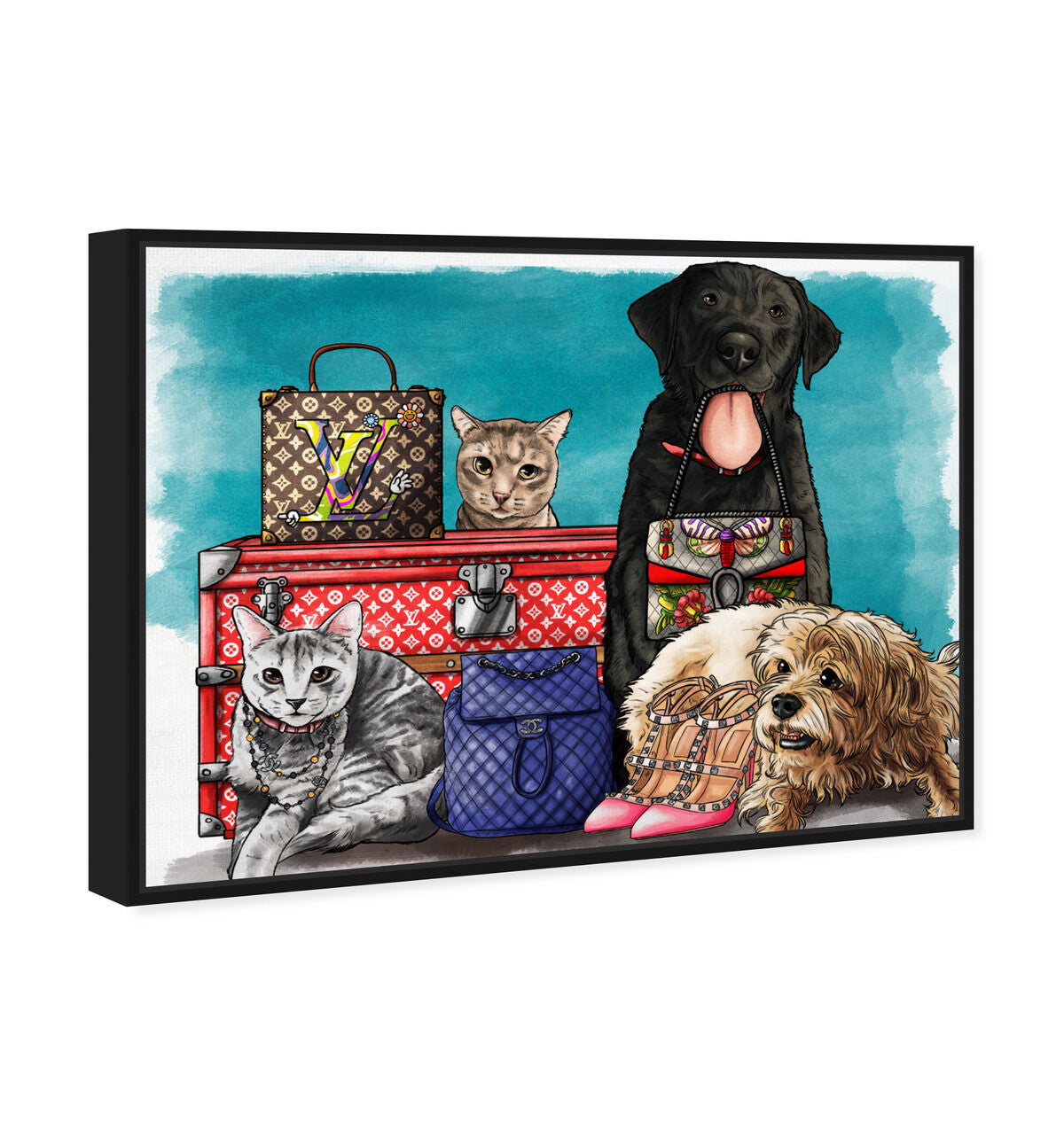 54x36/Framed Canvas/BFL
