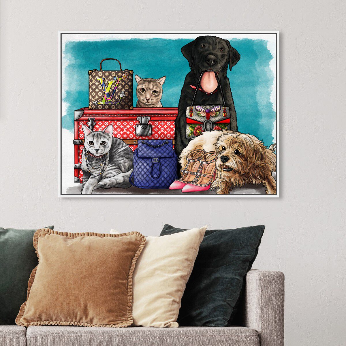 54x36/Framed Canvas/WFL