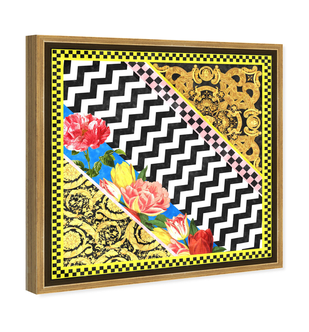 40x40/Framed Canvas/PSGLD
