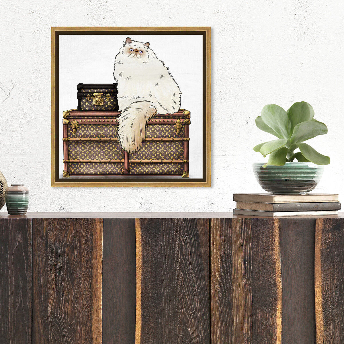 40x40/Framed Canvas/PSGLD