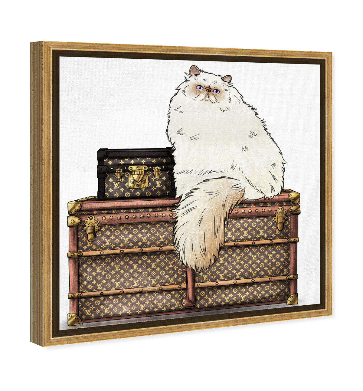 40x40/Framed Canvas/PSGLD