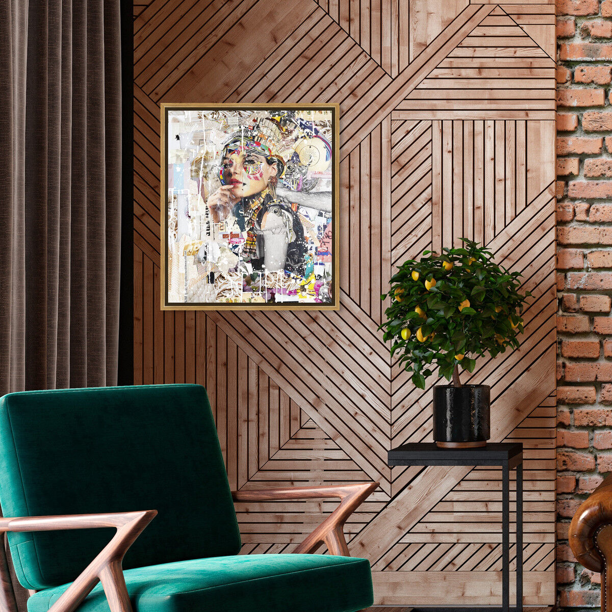 36x45/Framed Canvas/PSGLD
