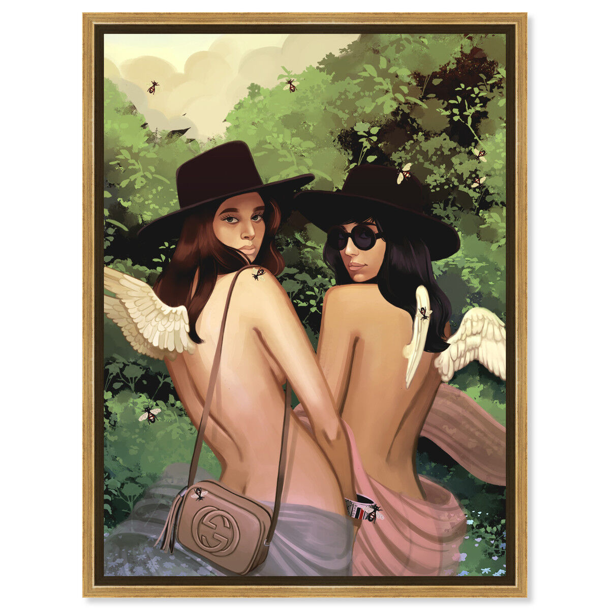 36x54/Framed Canvas/PSGLD