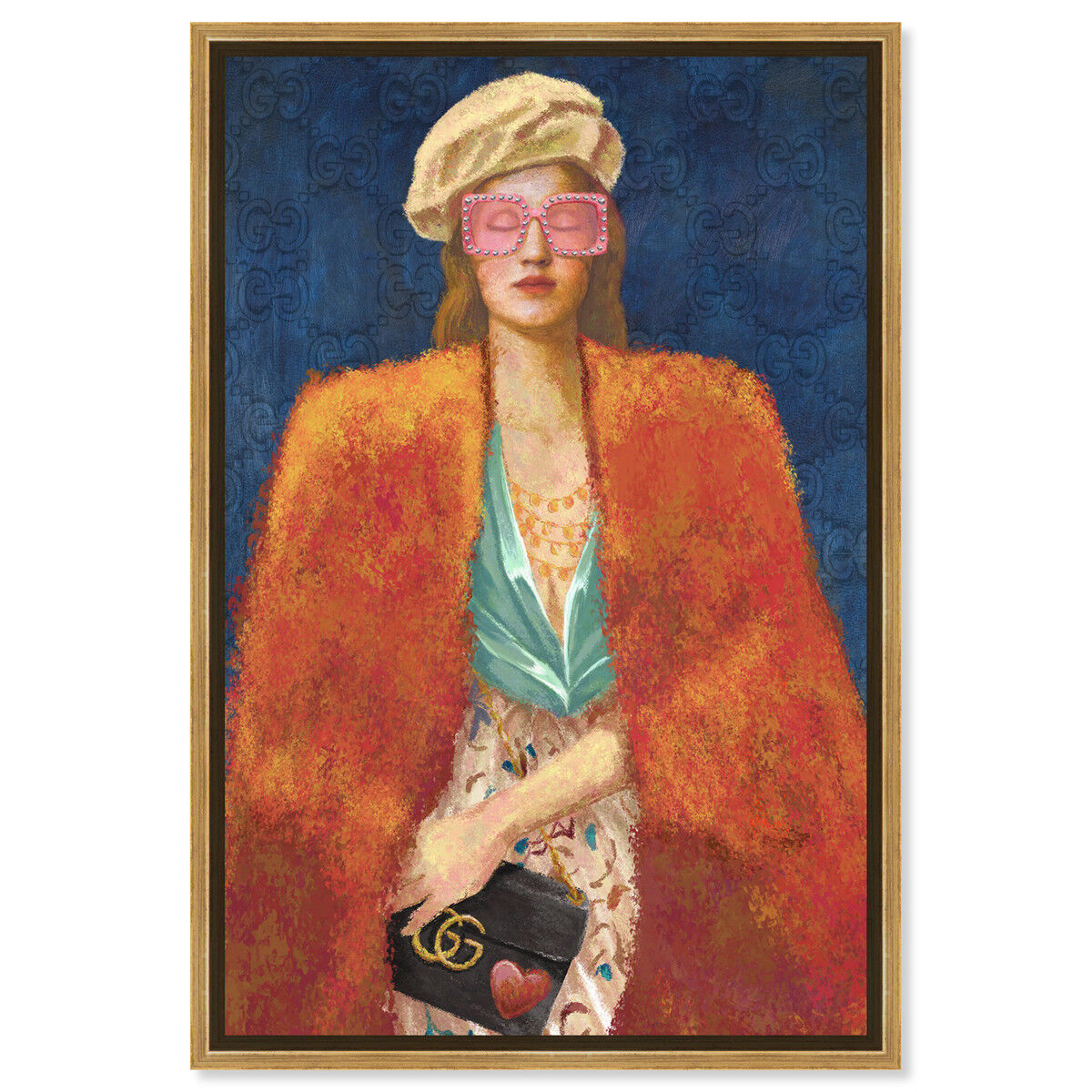36x54/Framed Canvas/PSGLD