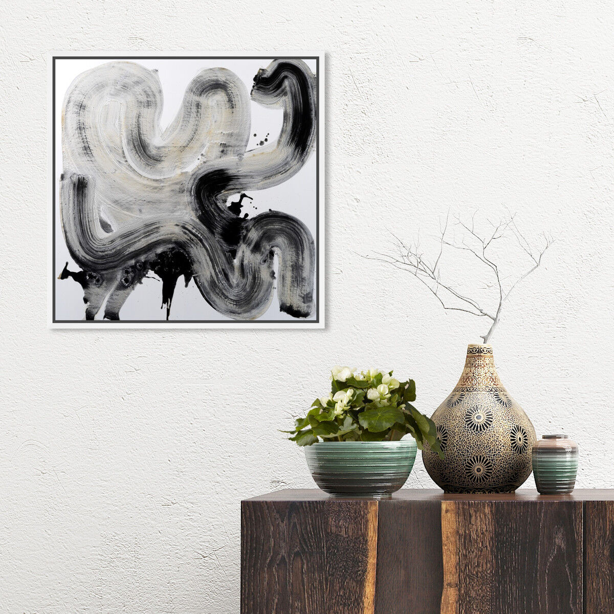 40x40/Framed Canvas/WFL