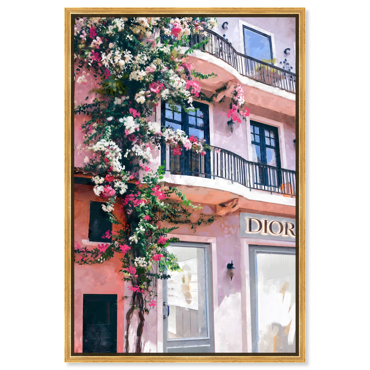 French Floral Fashion Boutique Wall Art | Oliver Gal