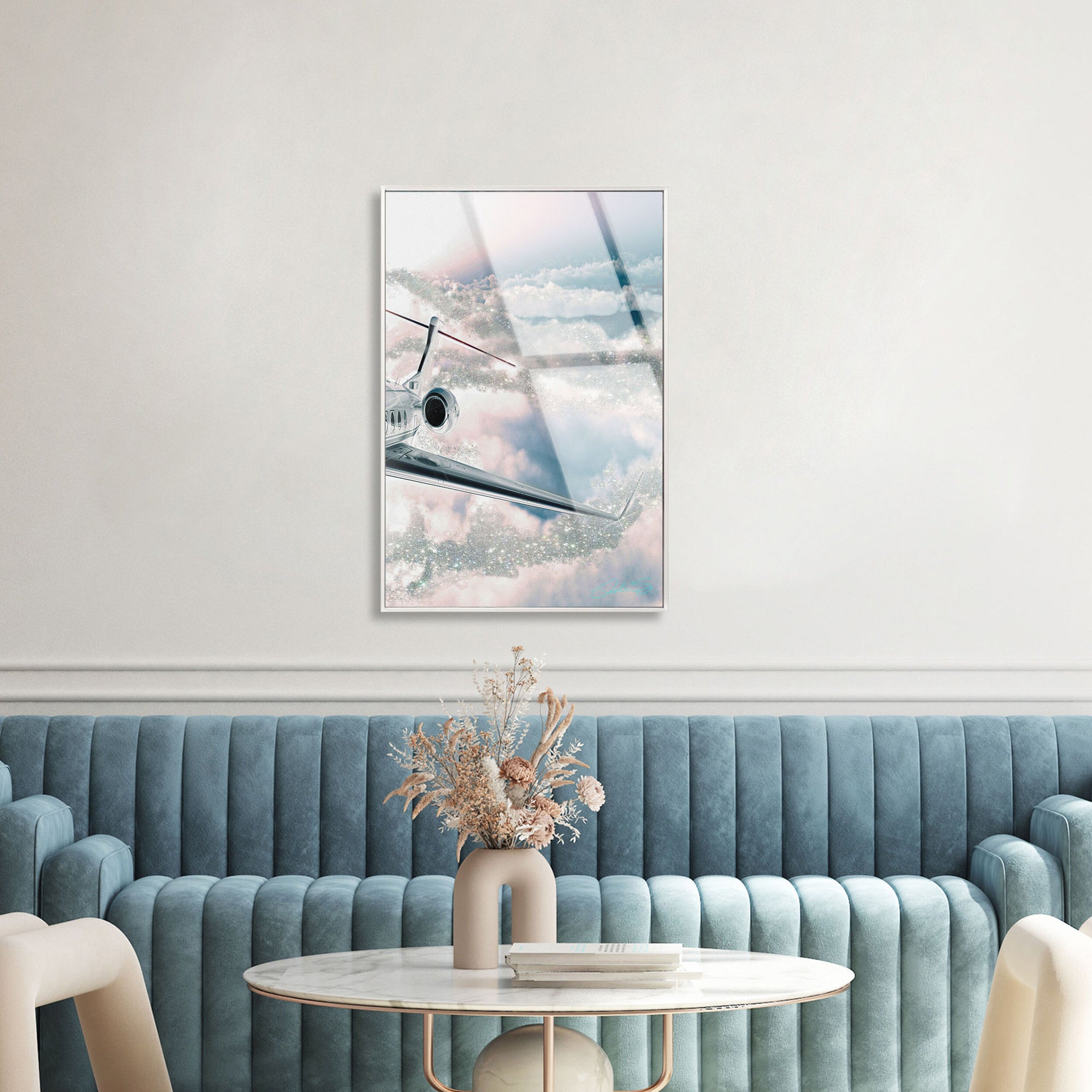 Taking the Jet Up - Framed Acrylic Art