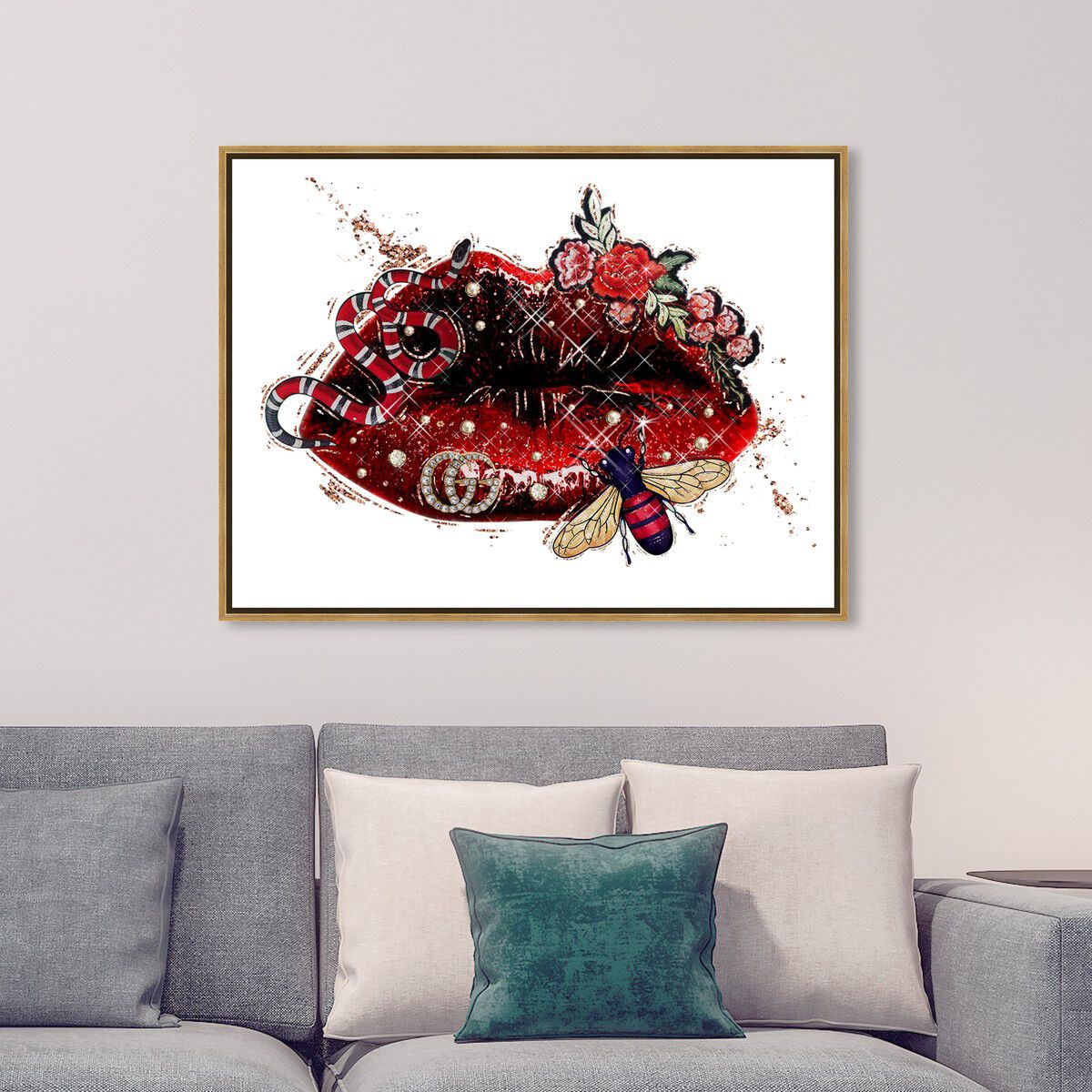 54x36/Framed Canvas/PSGLD