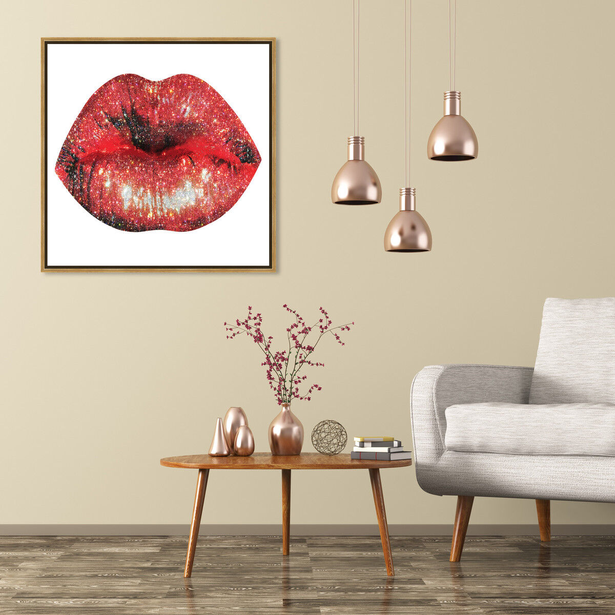 40x40/Framed Canvas/PSGLD