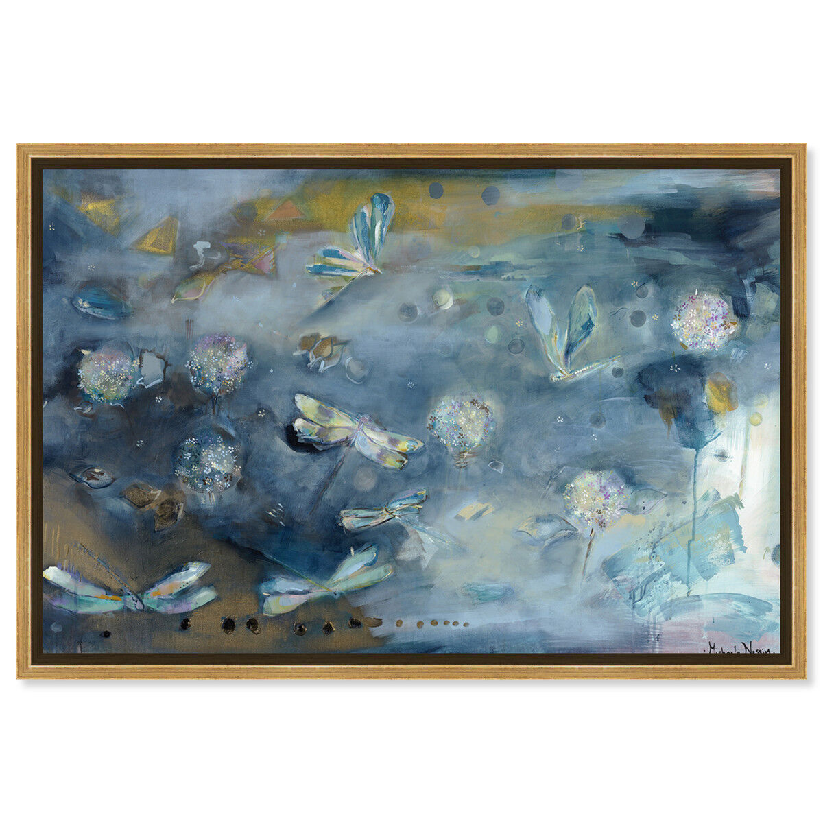 Michaela Nessim - Dragonfly Wishes | Abstract Wall Art by Oliver Gal