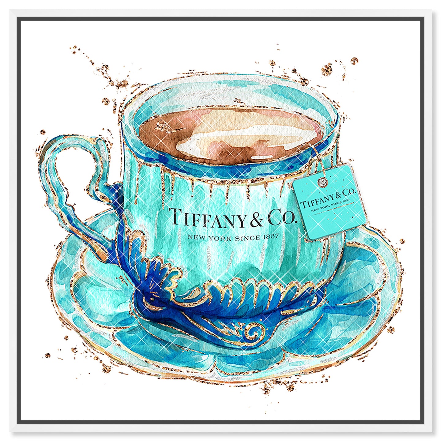 Aqua Tea Cup