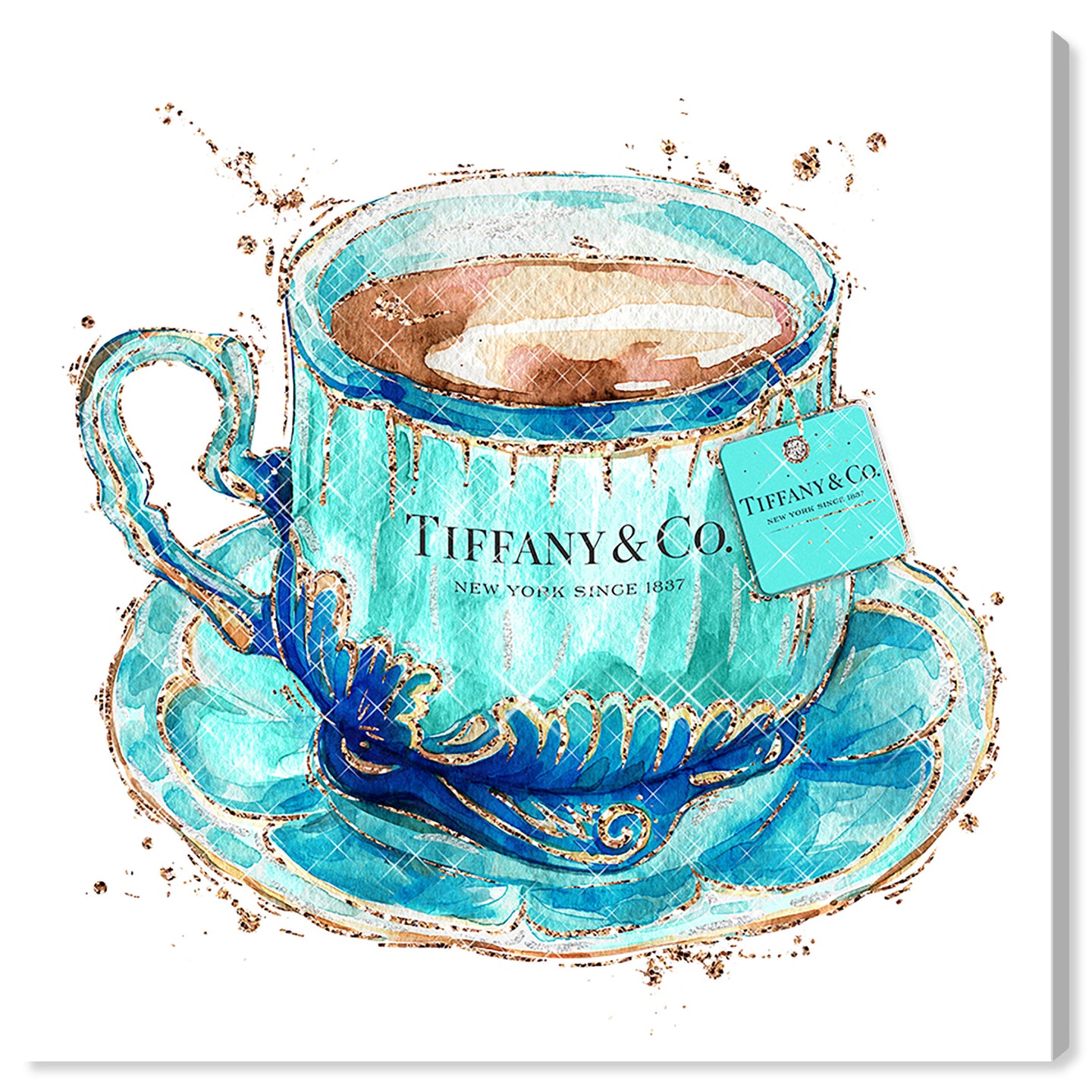 Aqua Tea Cup