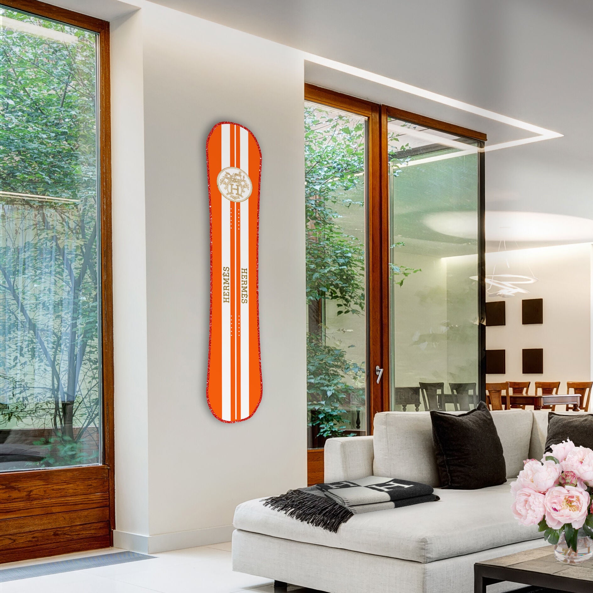 French Snowboard Flat | Wall Art by The Oliver Gal