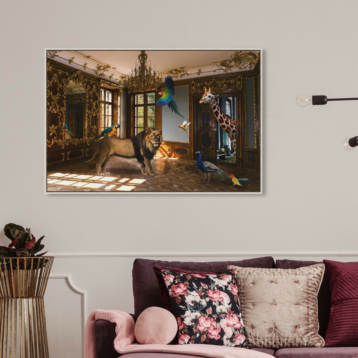 54x36/Framed Canvas/CFL