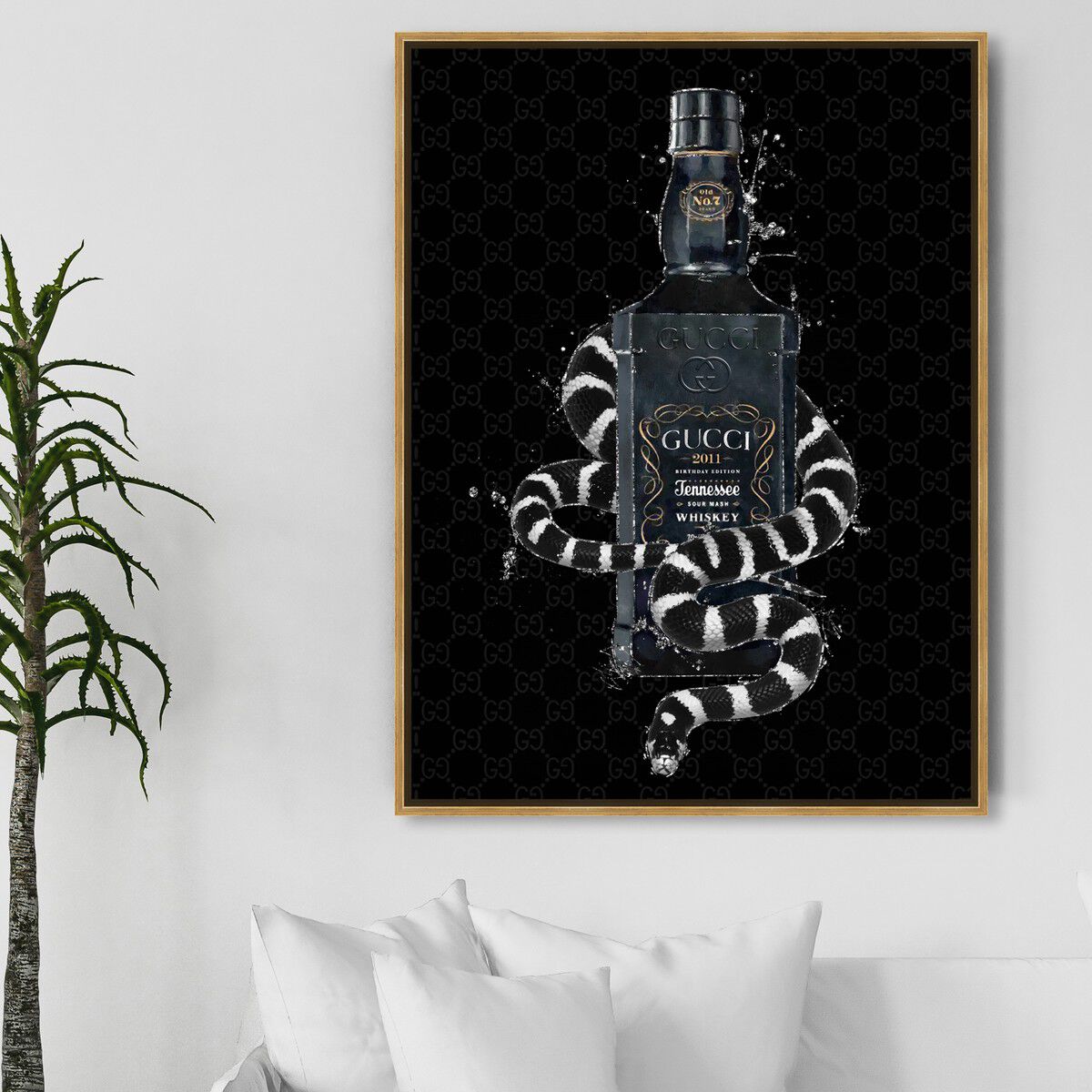 36x54/Framed Canvas/PSGLD