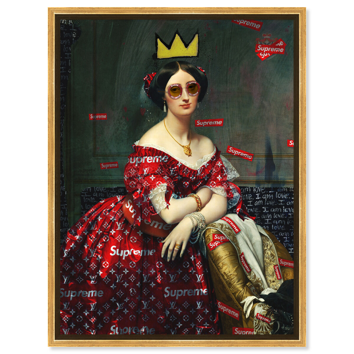 36x54/Framed Canvas/PSGLD