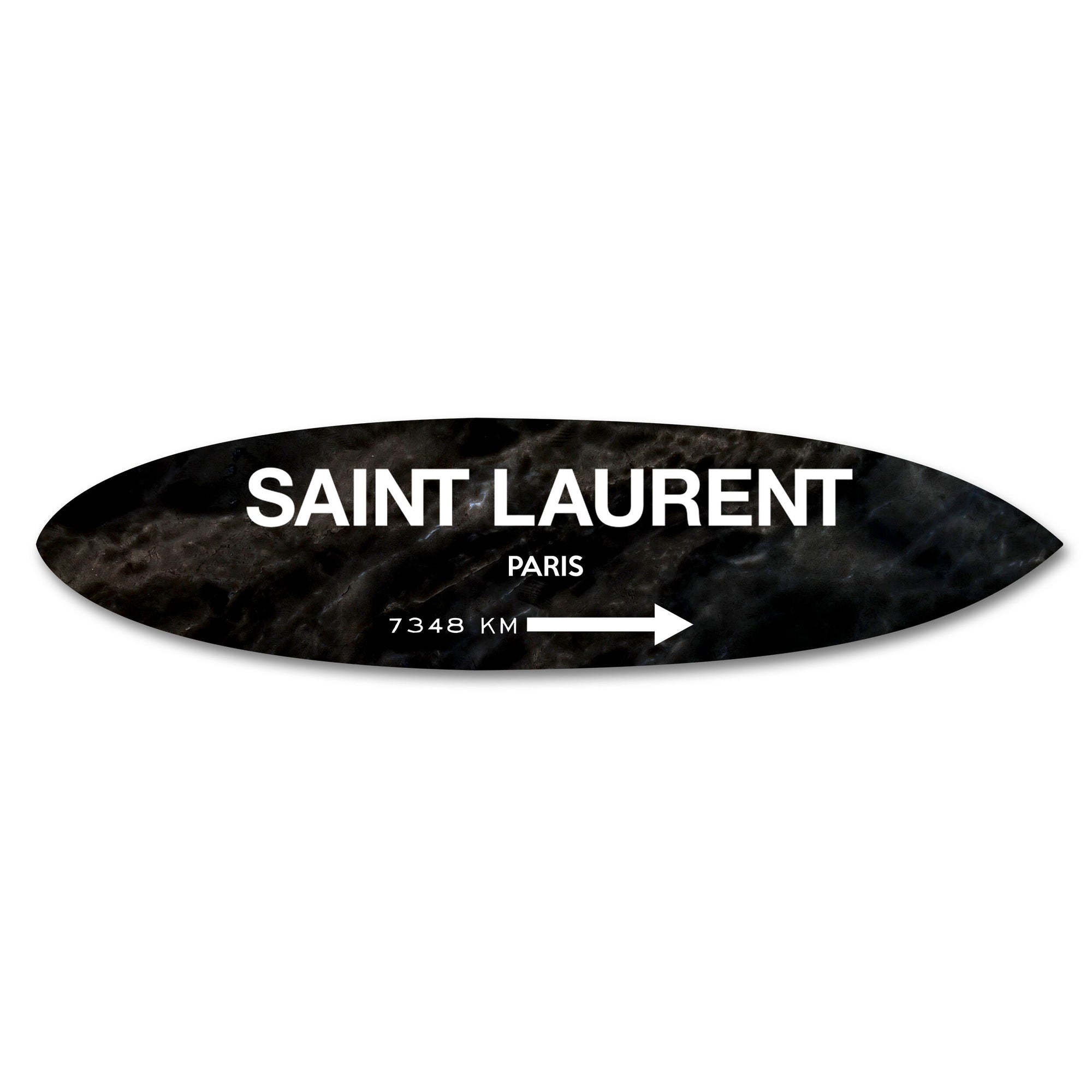 Paris Surf Board Black Marble