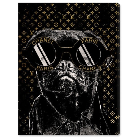 Fashion Noir Frenchie | Wall Art by The Oliver Gal