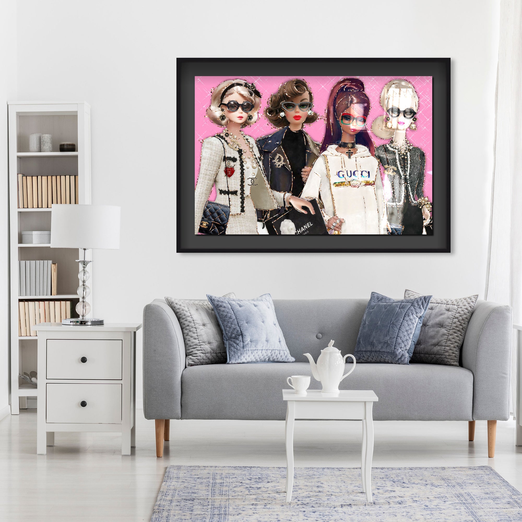 You Can't Sit With Us | Fashion and Glam Wall Art by The Oliver Gal