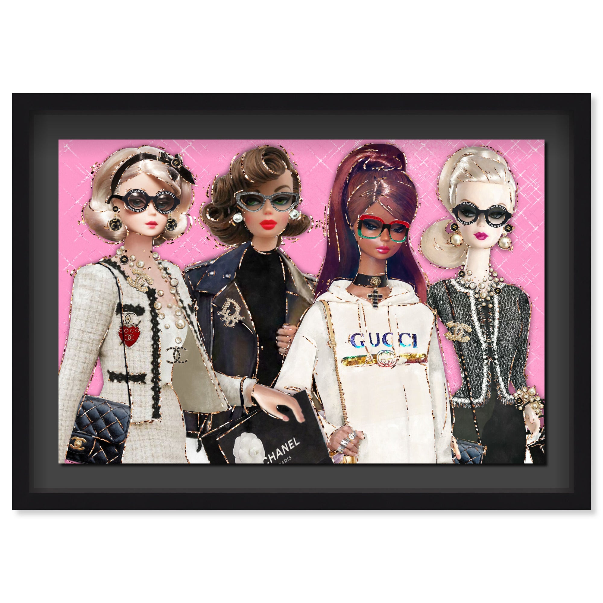 You Can't Sit With Us | Fashion and Glam Wall Art by The Oliver Gal