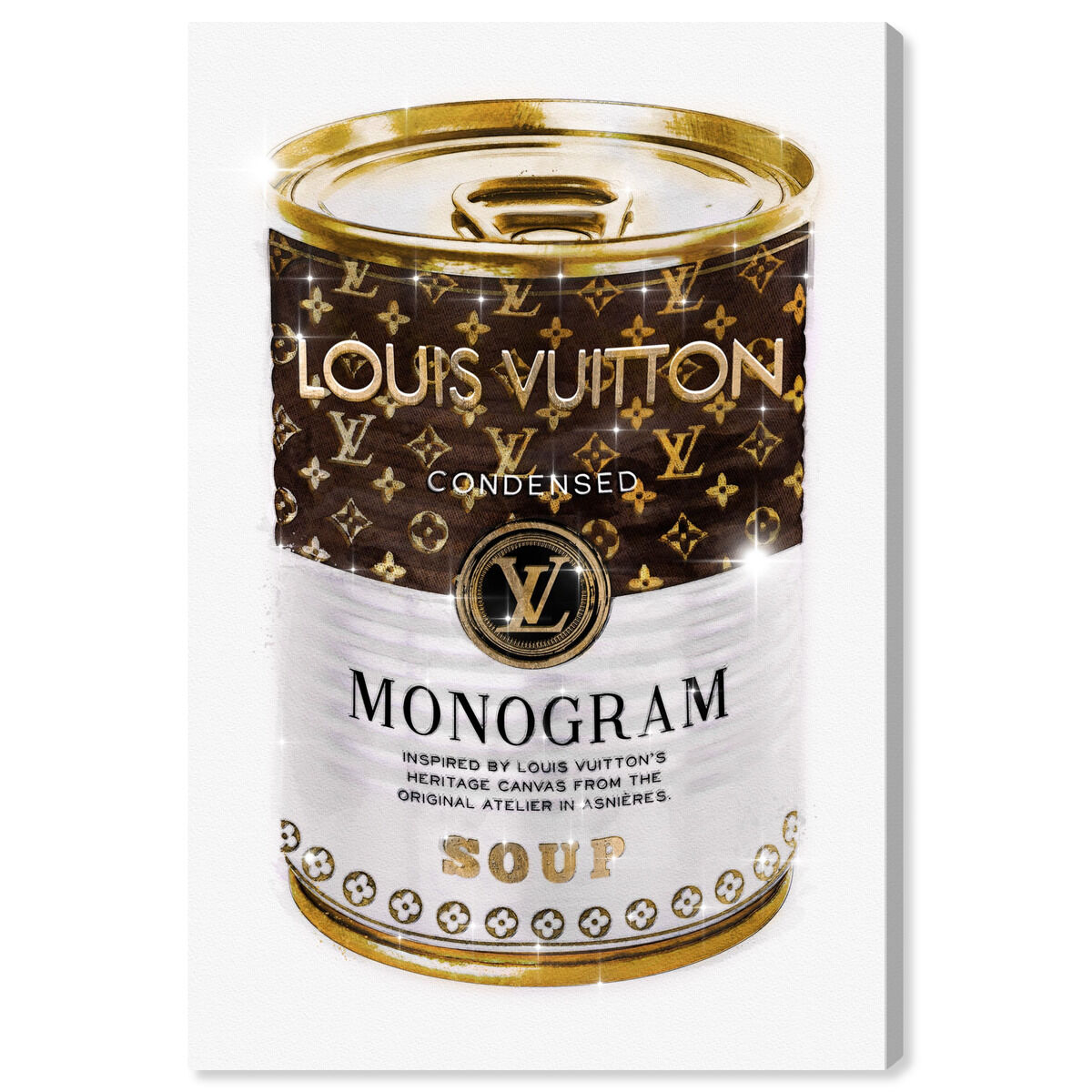 Monogram Soup Can Canvas