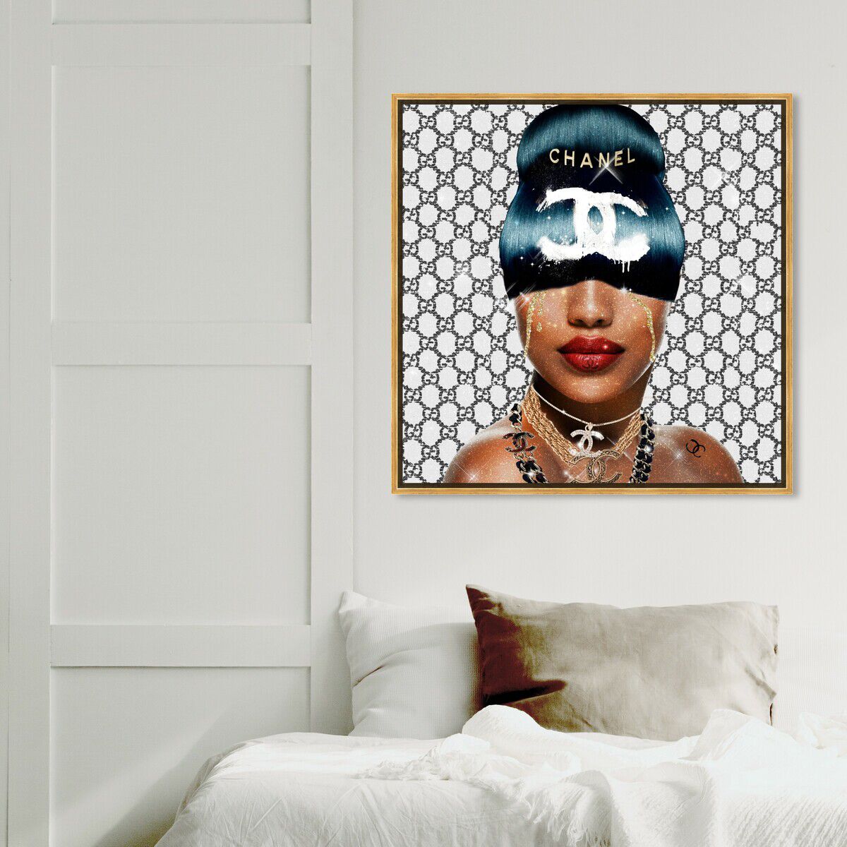 40x40/Framed Canvas/PSGLD