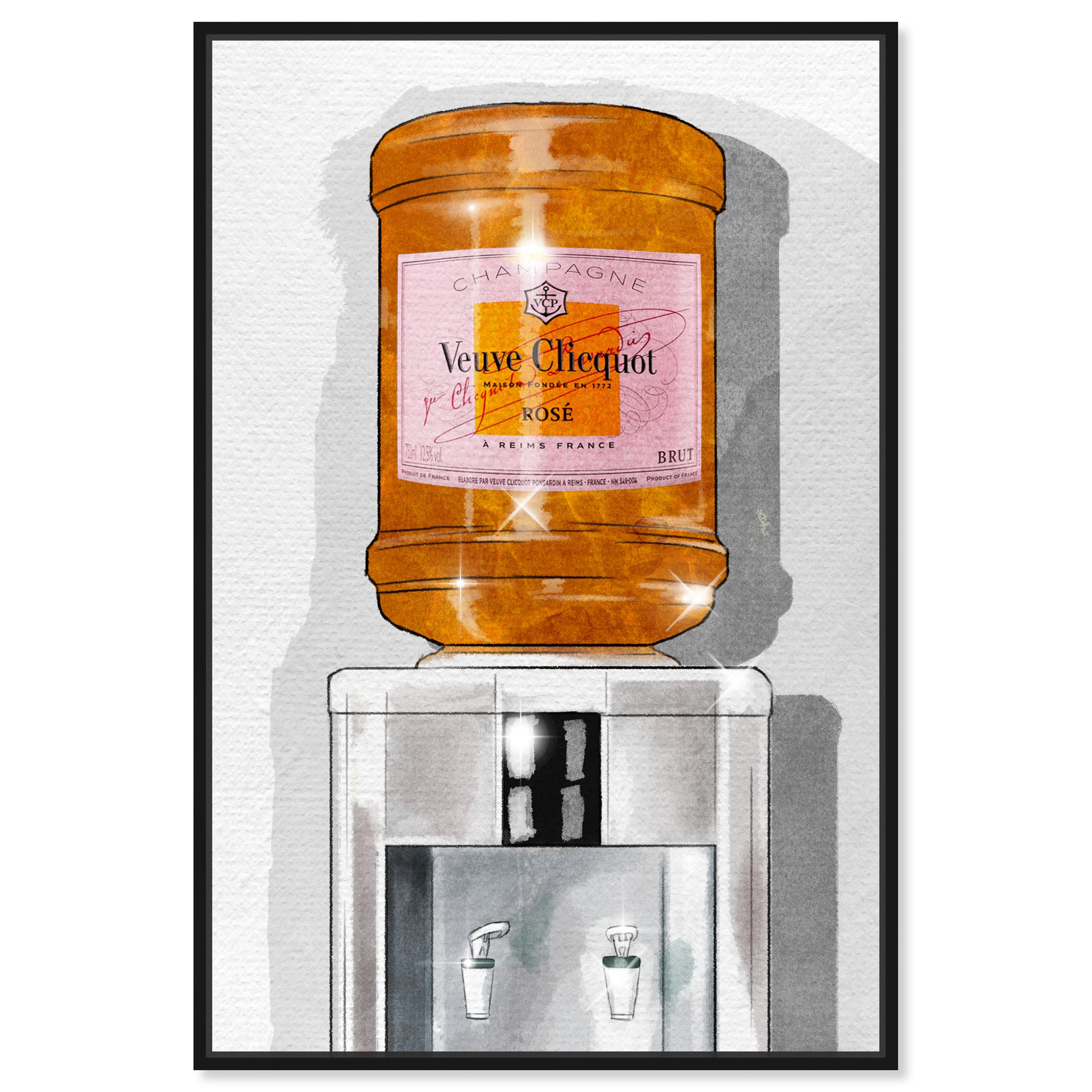 Parisian Orange Champagne Watercooler
