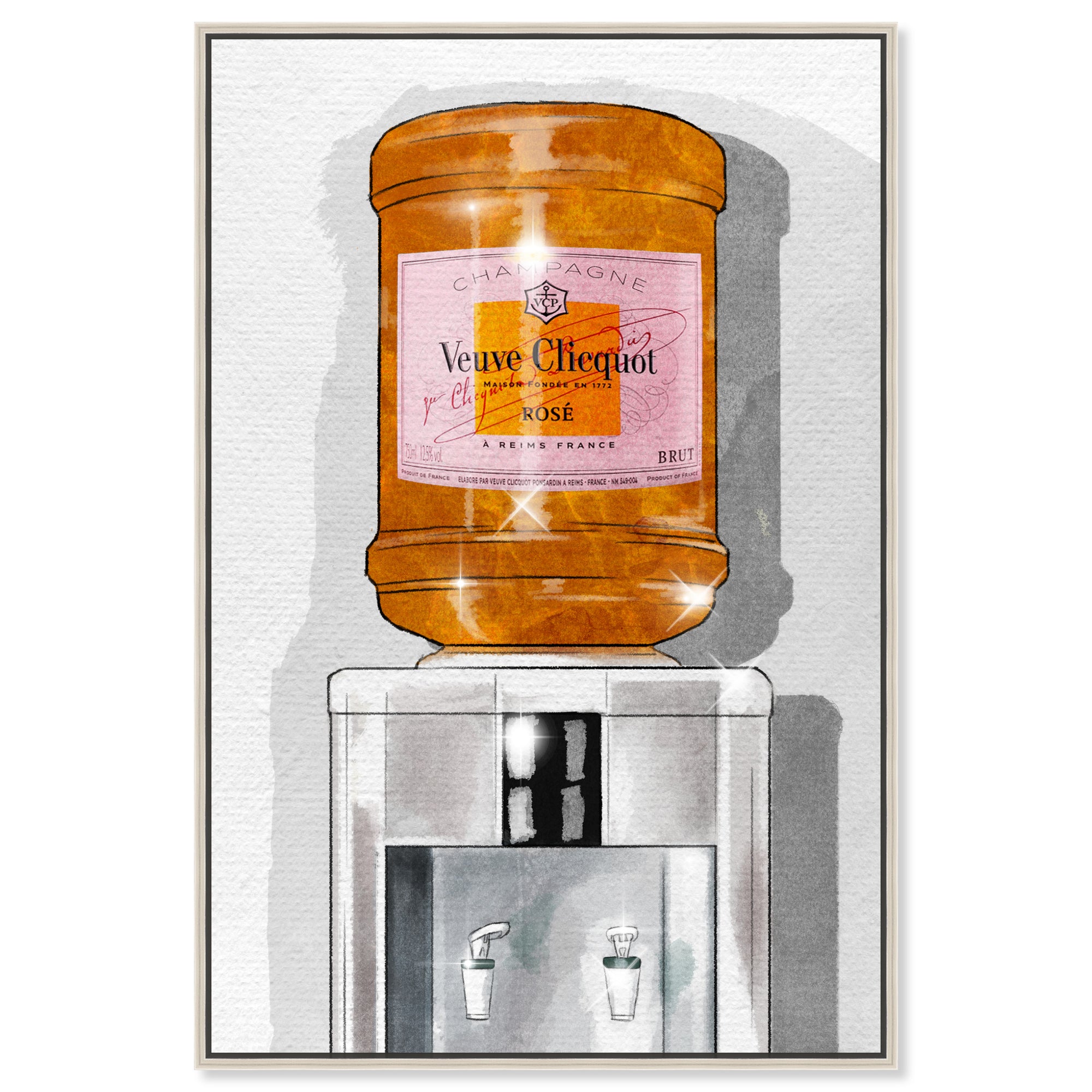 Parisian Orange Champagne Watercooler