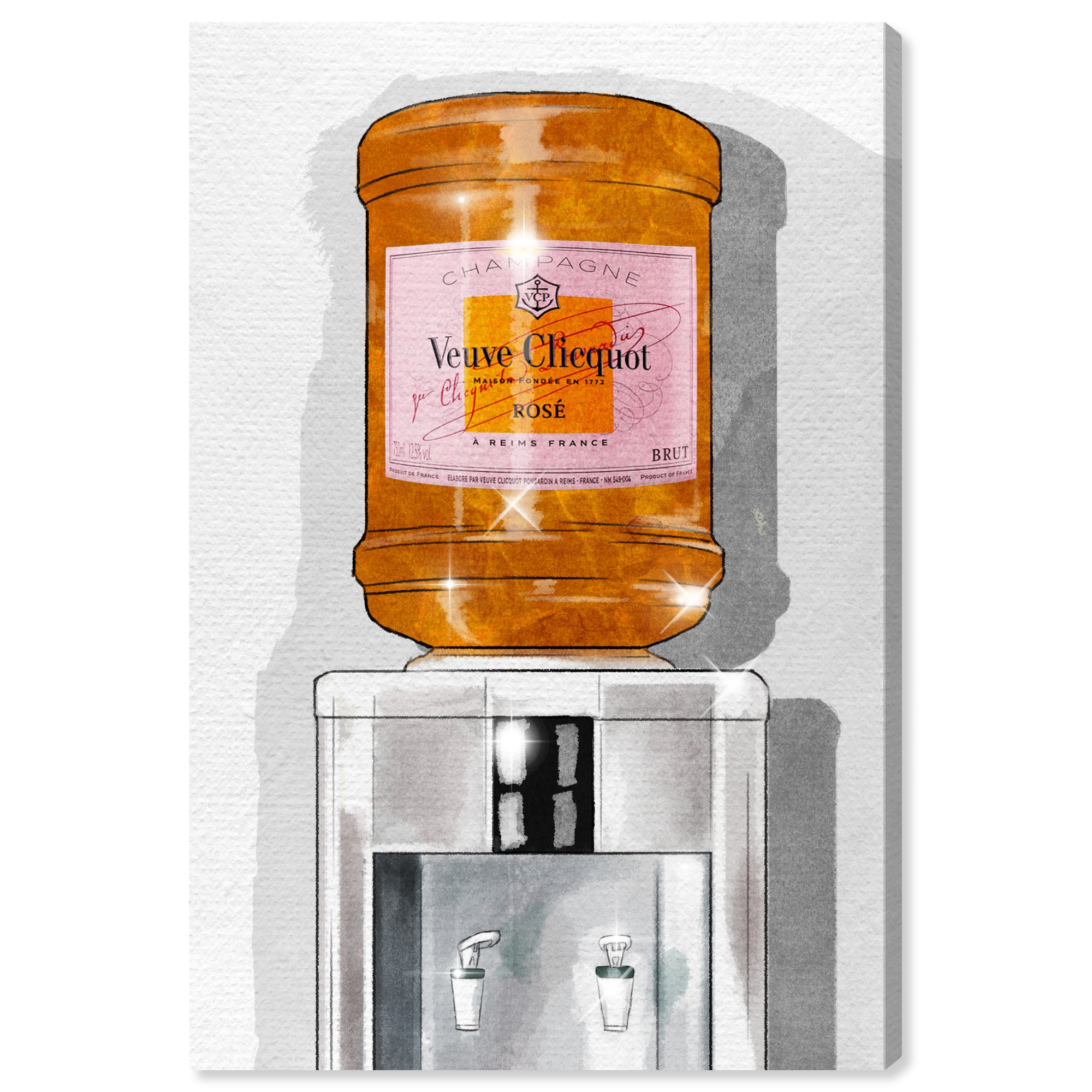Parisian Orange Champagne Watercooler
