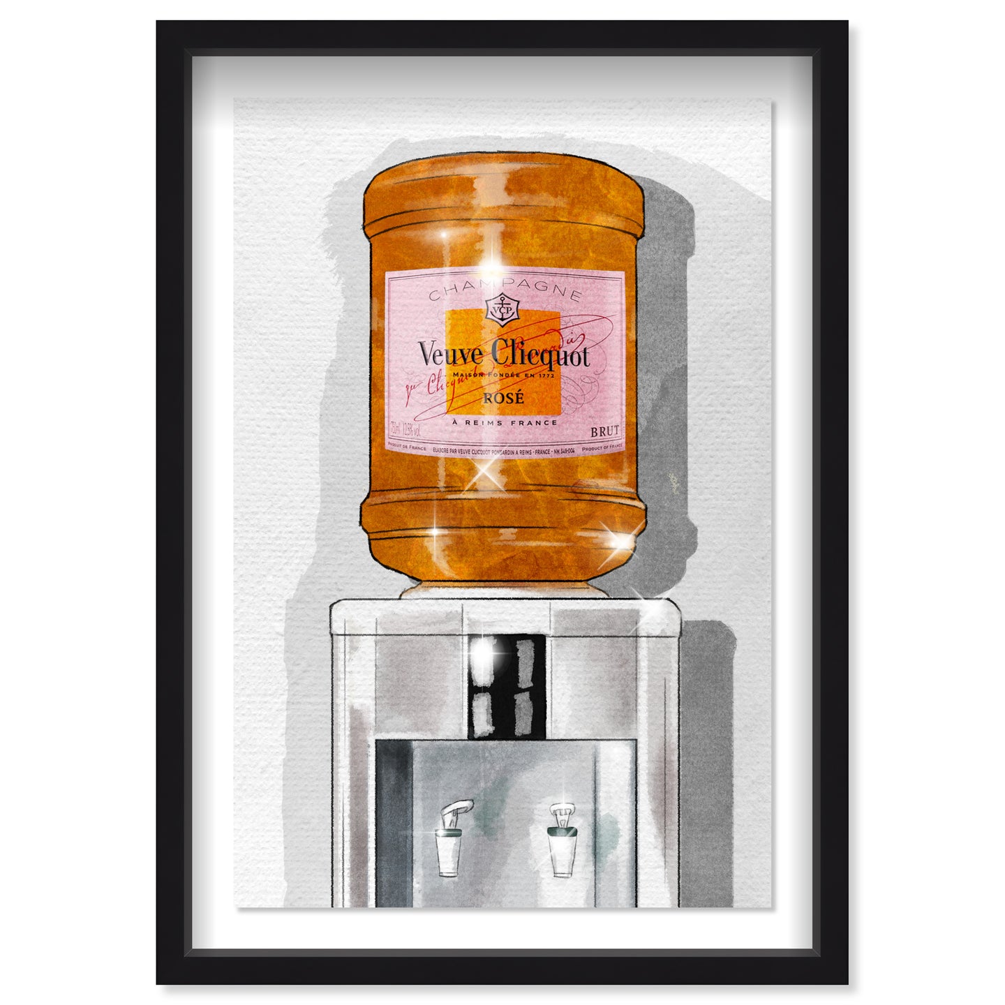 Parisian Orange Champagne Watercooler