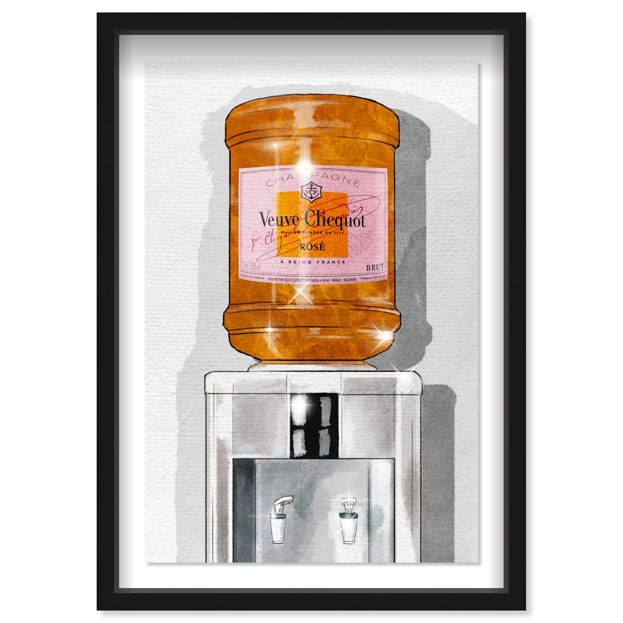 Parisian Orange Champagne Watercooler