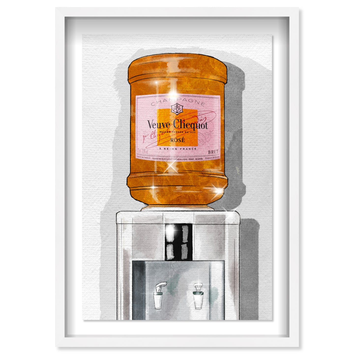 Parisian Orange Champagne Watercooler