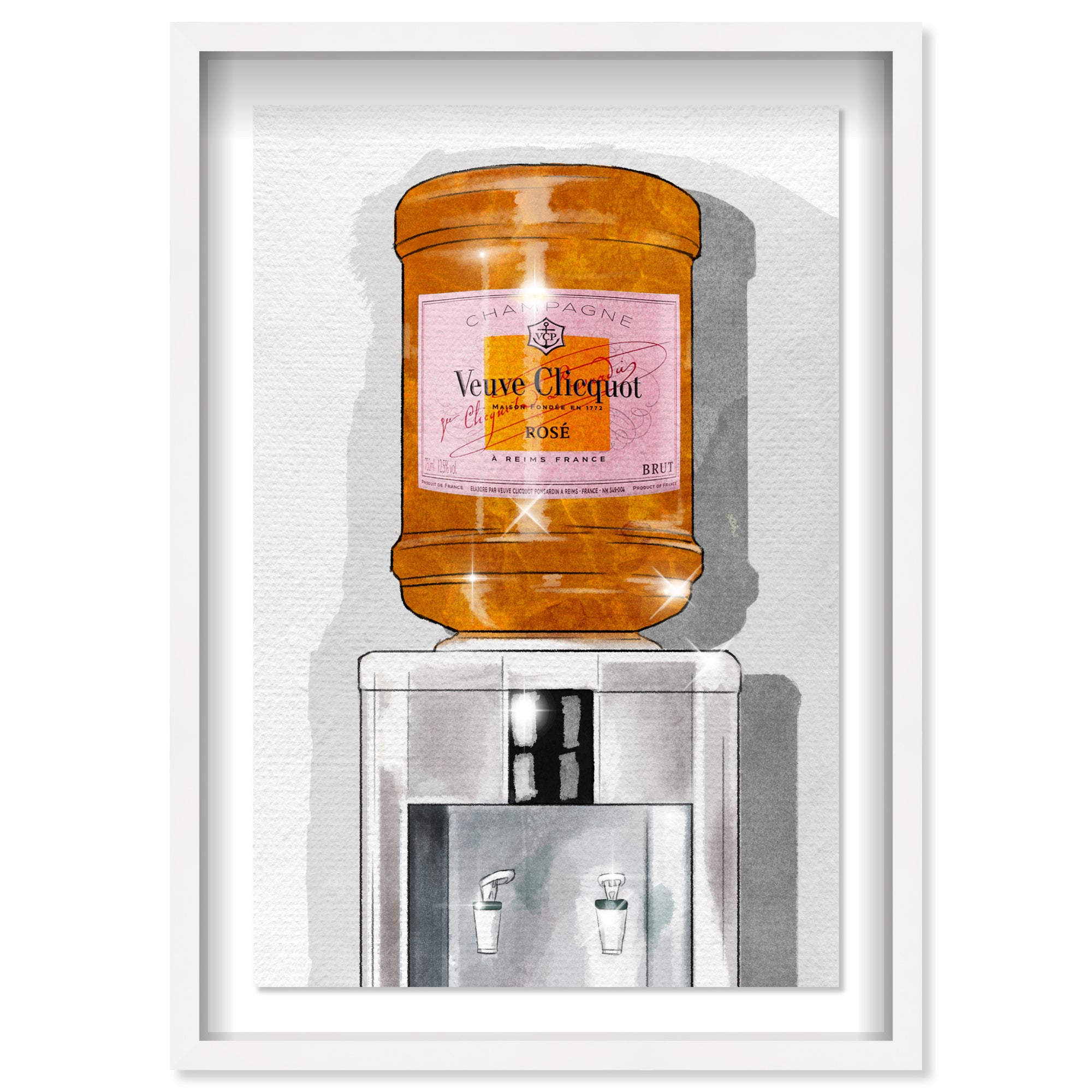 Parisian Orange Champagne Watercooler