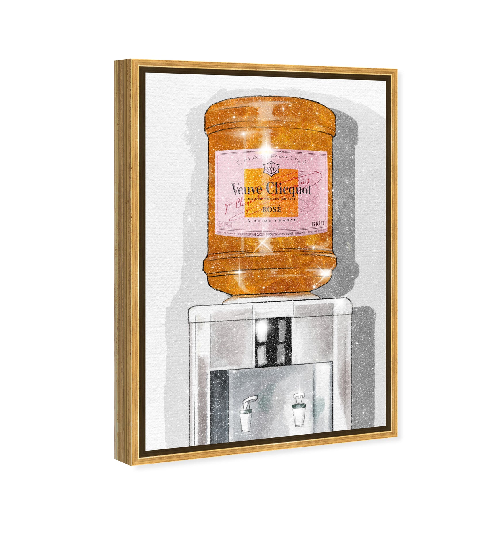 Parisian Orange Champagne Watercooler: Diamond Dust™