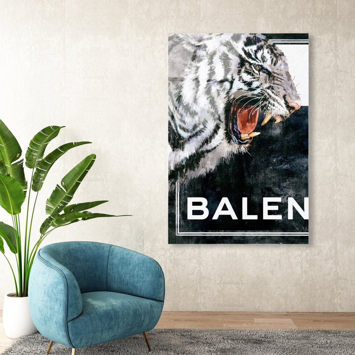 Tiger Effect Symbol I: Animals & Fashion Wall Art | Oliver Gal