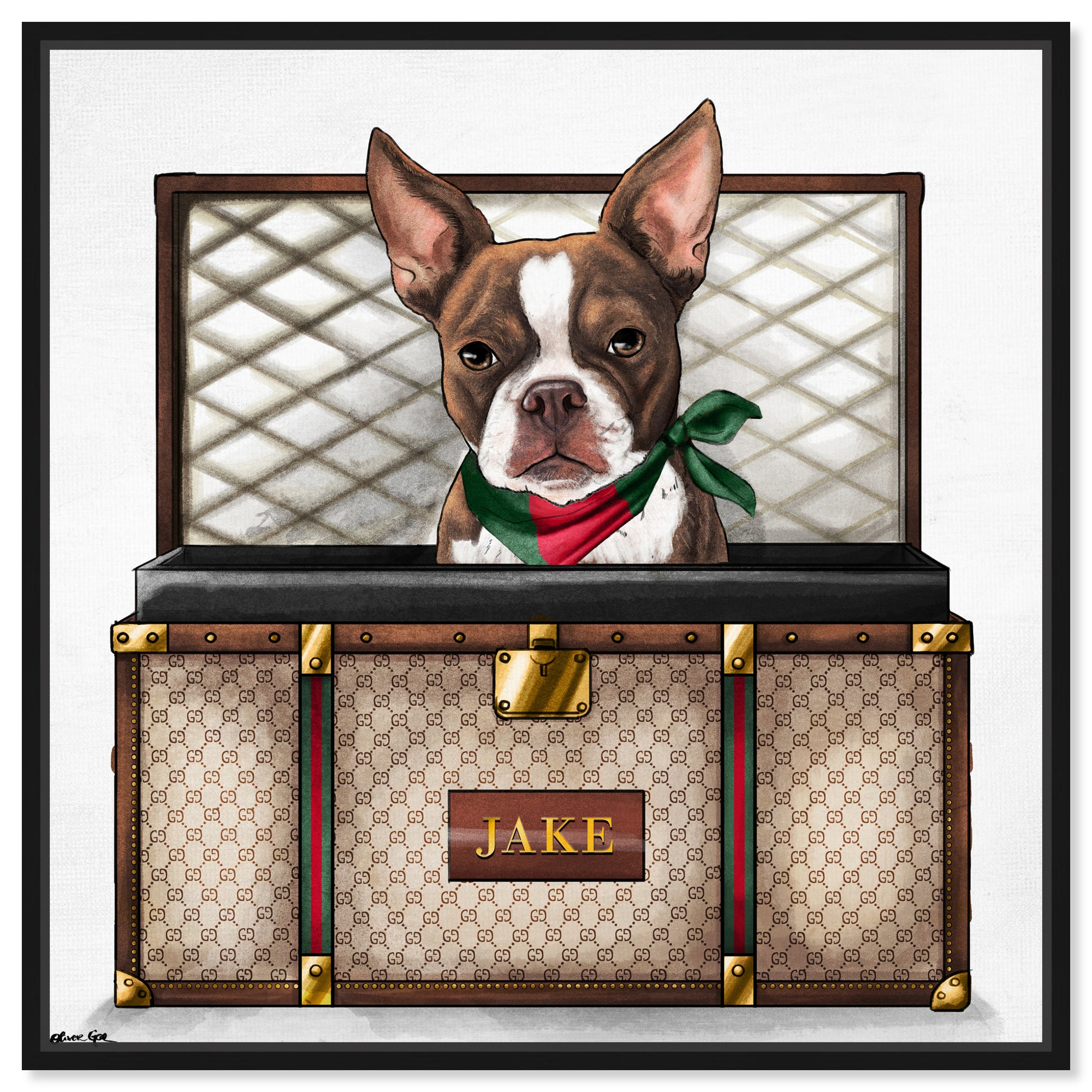 Iconic Traveler - Custom Pet Portrait