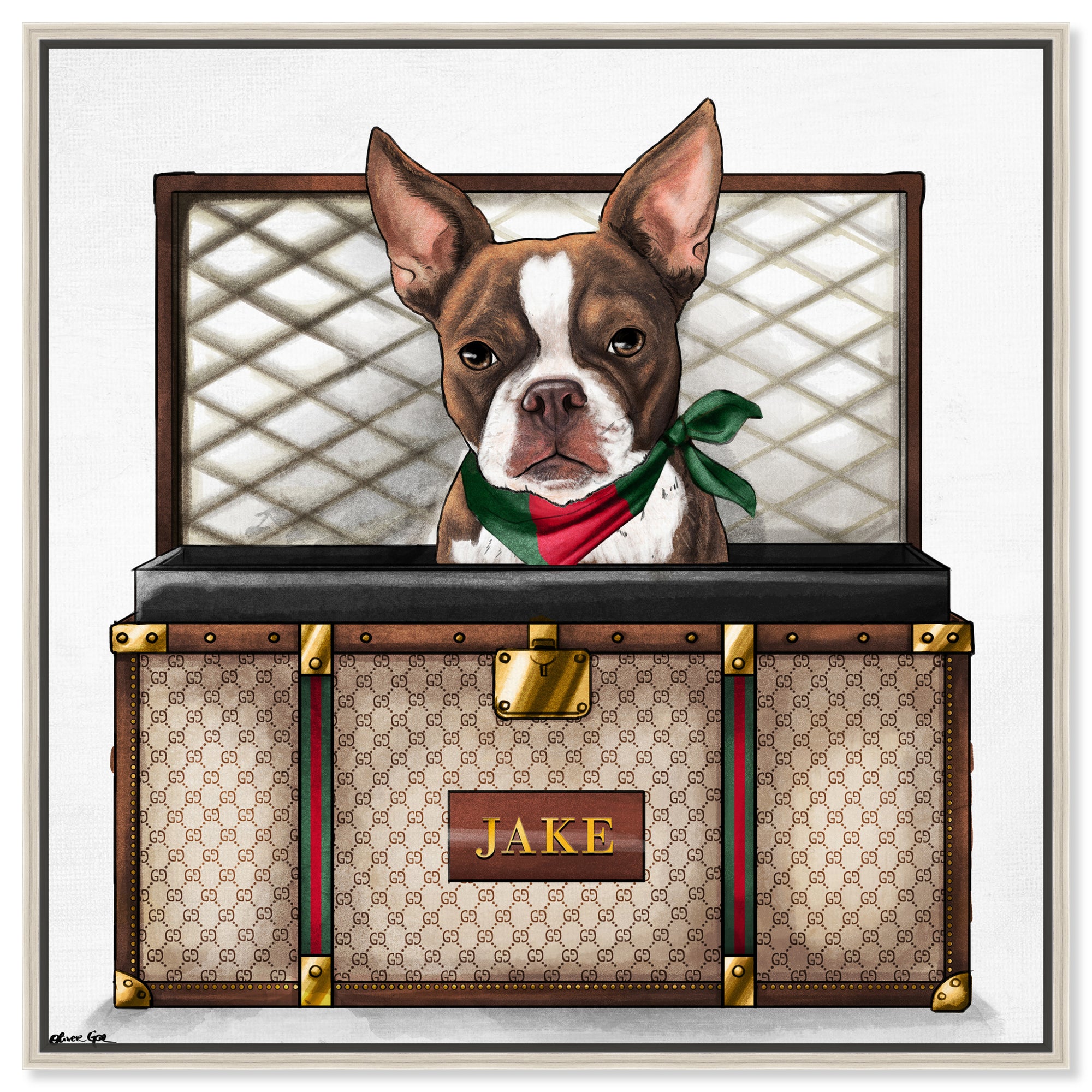 Iconic Traveler - Custom Pet Portrait