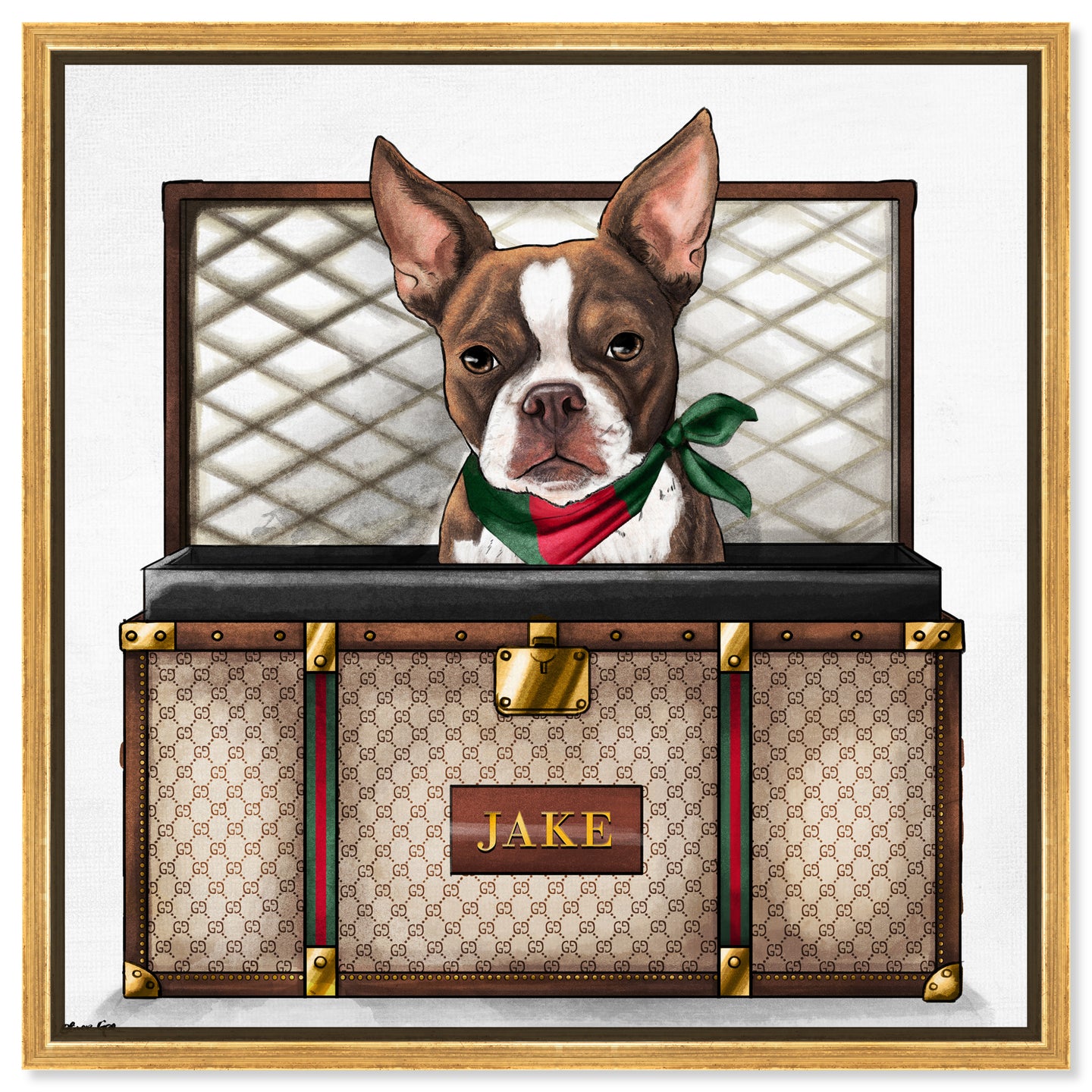Iconic Traveler - Custom Pet Portrait