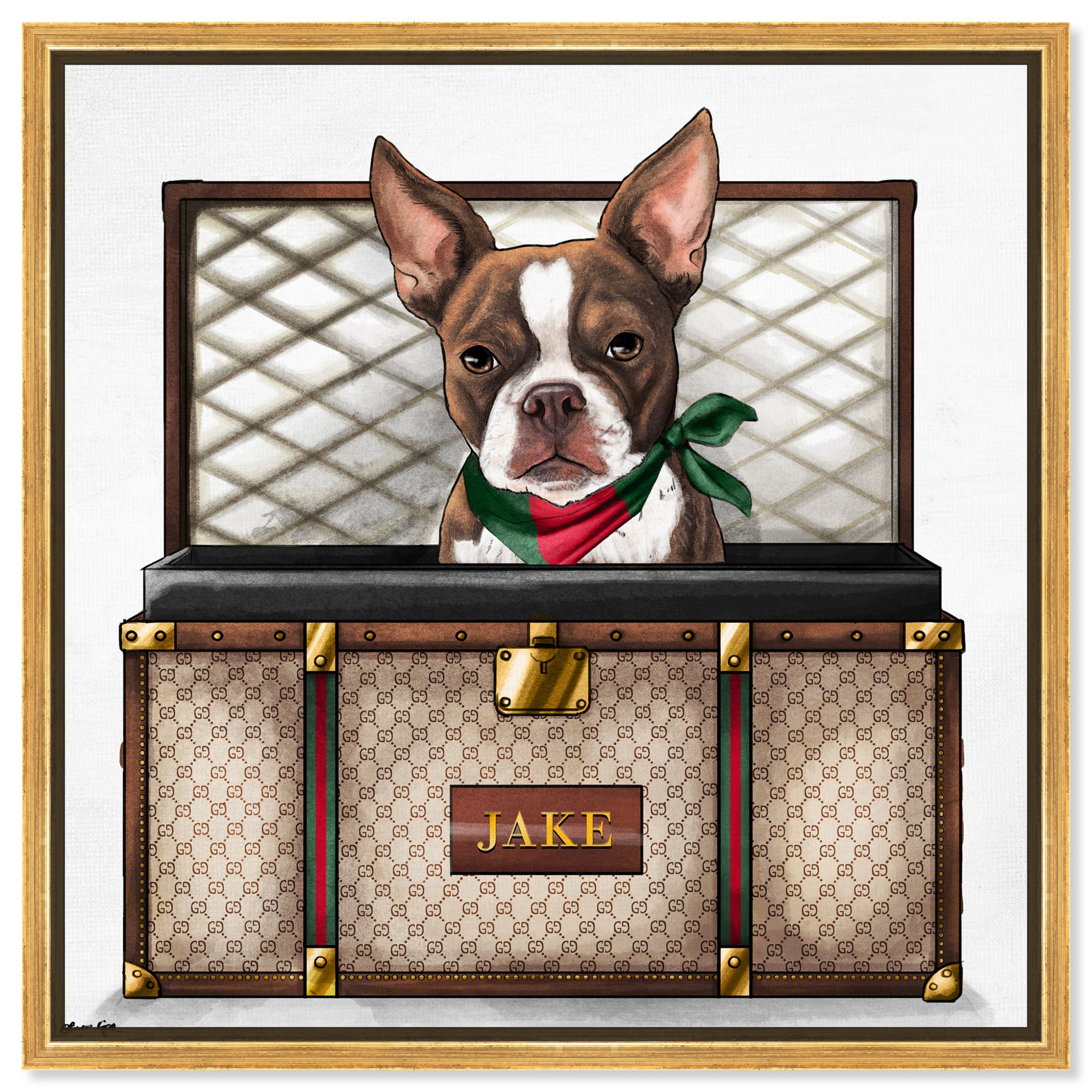 Iconic Traveler - Custom Pet Portrait