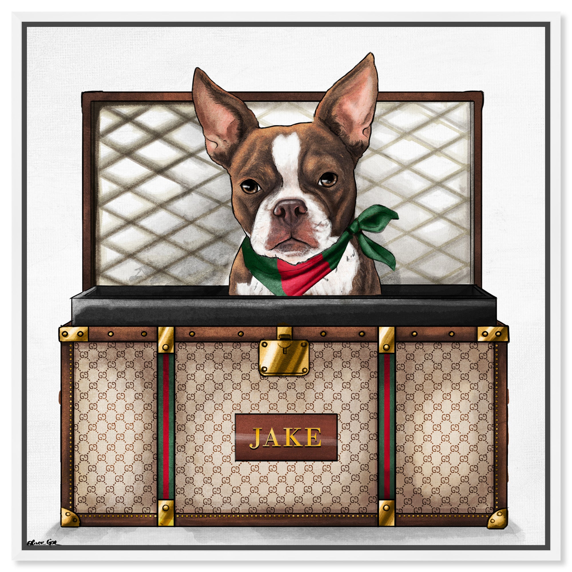 Iconic Traveler - Custom Pet Portrait