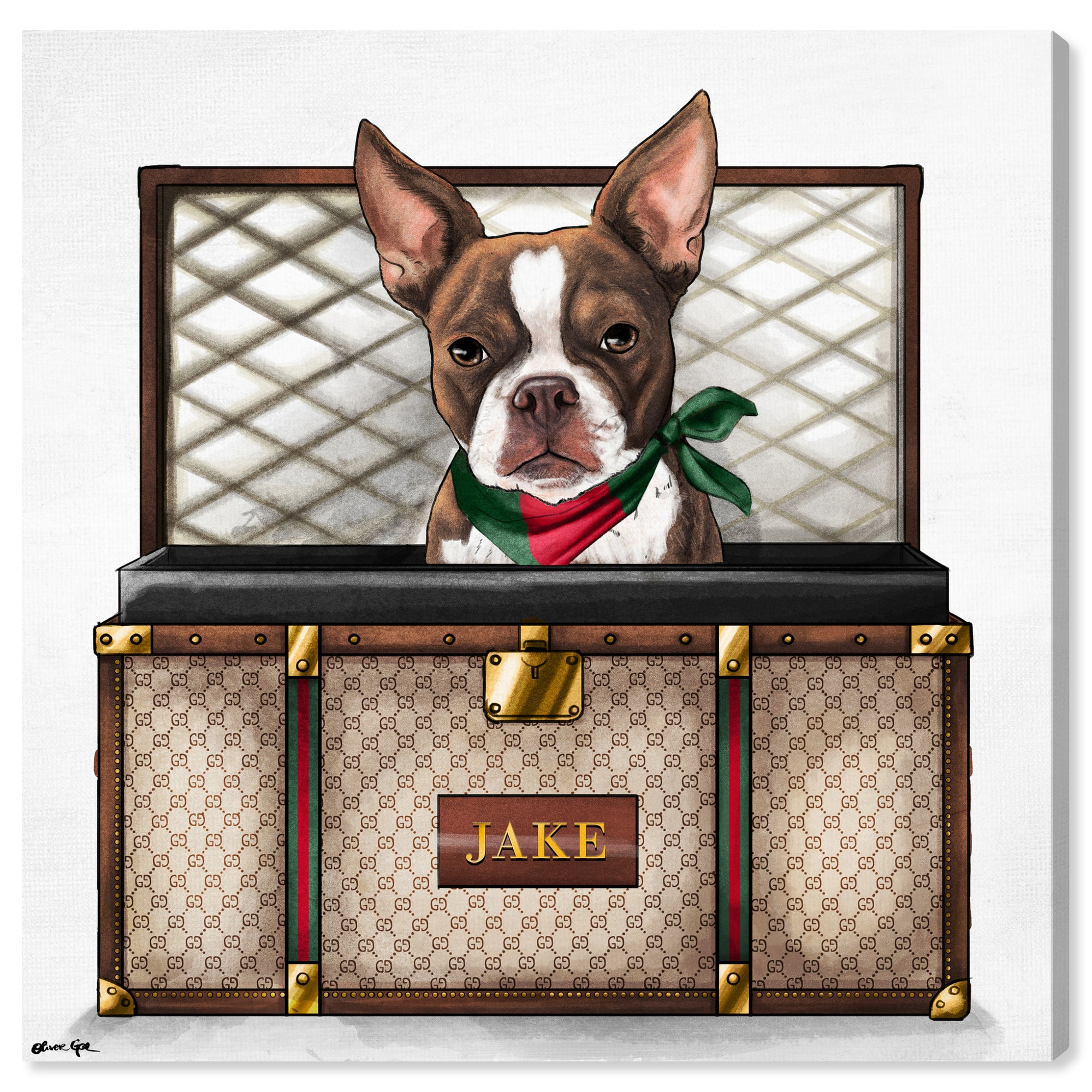 Iconic Traveler - Custom Pet Portrait