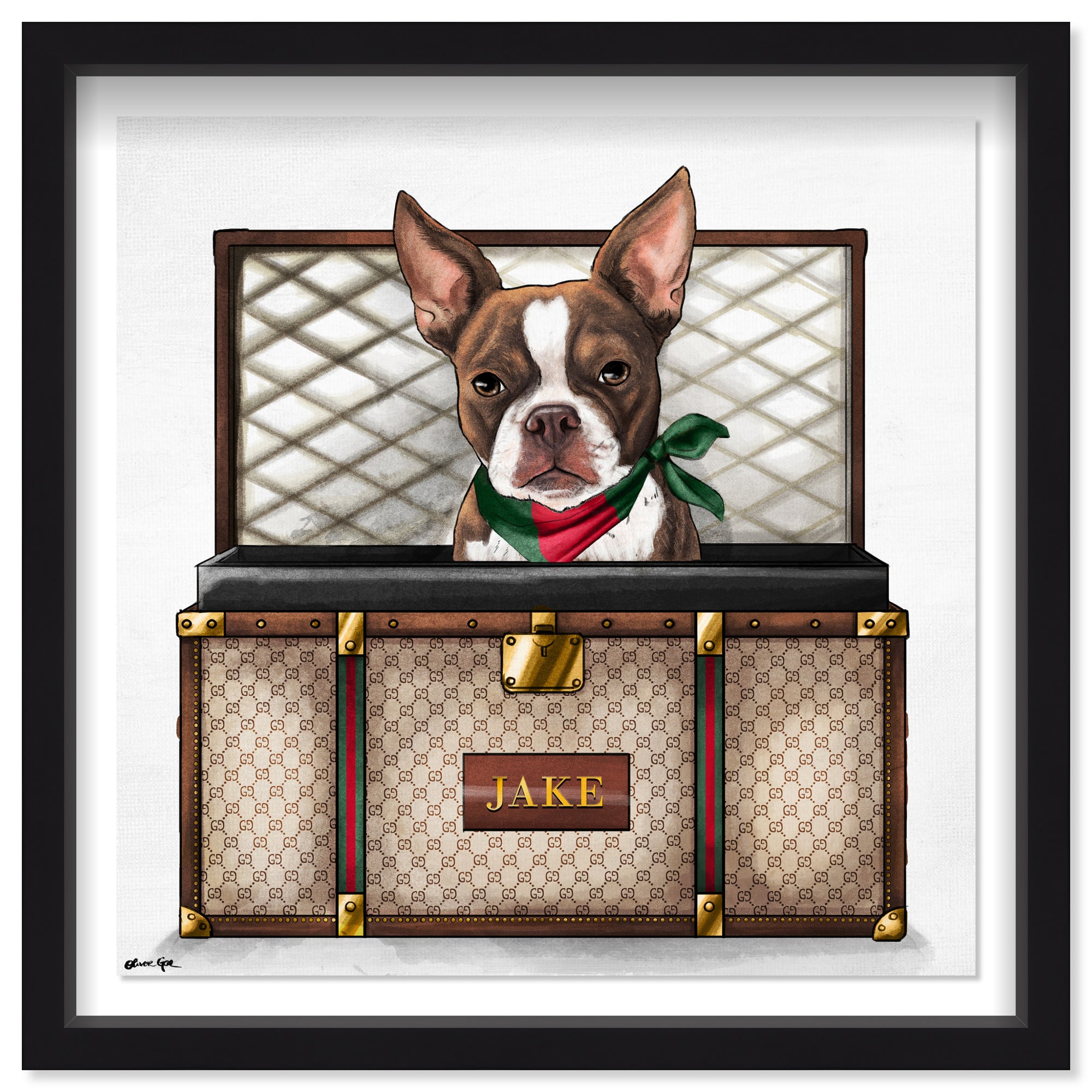 Iconic Traveler - Custom Pet Portrait