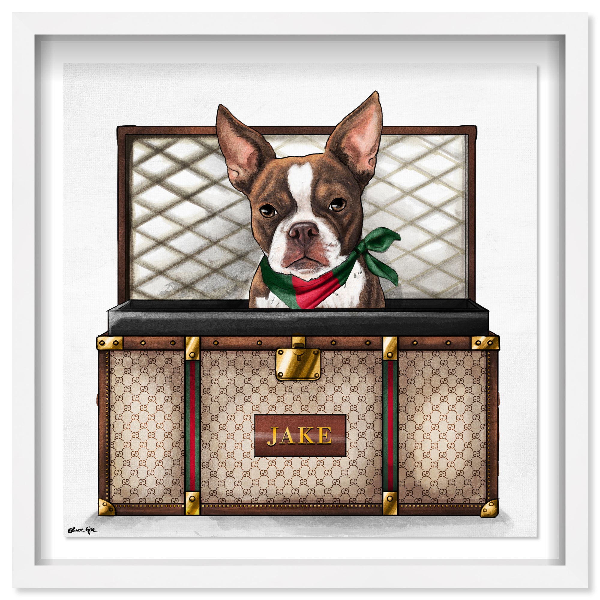 Iconic Traveler - Custom Pet Portrait