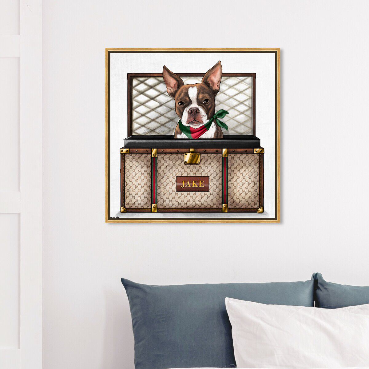 40x40/Framed Canvas/PSGLD