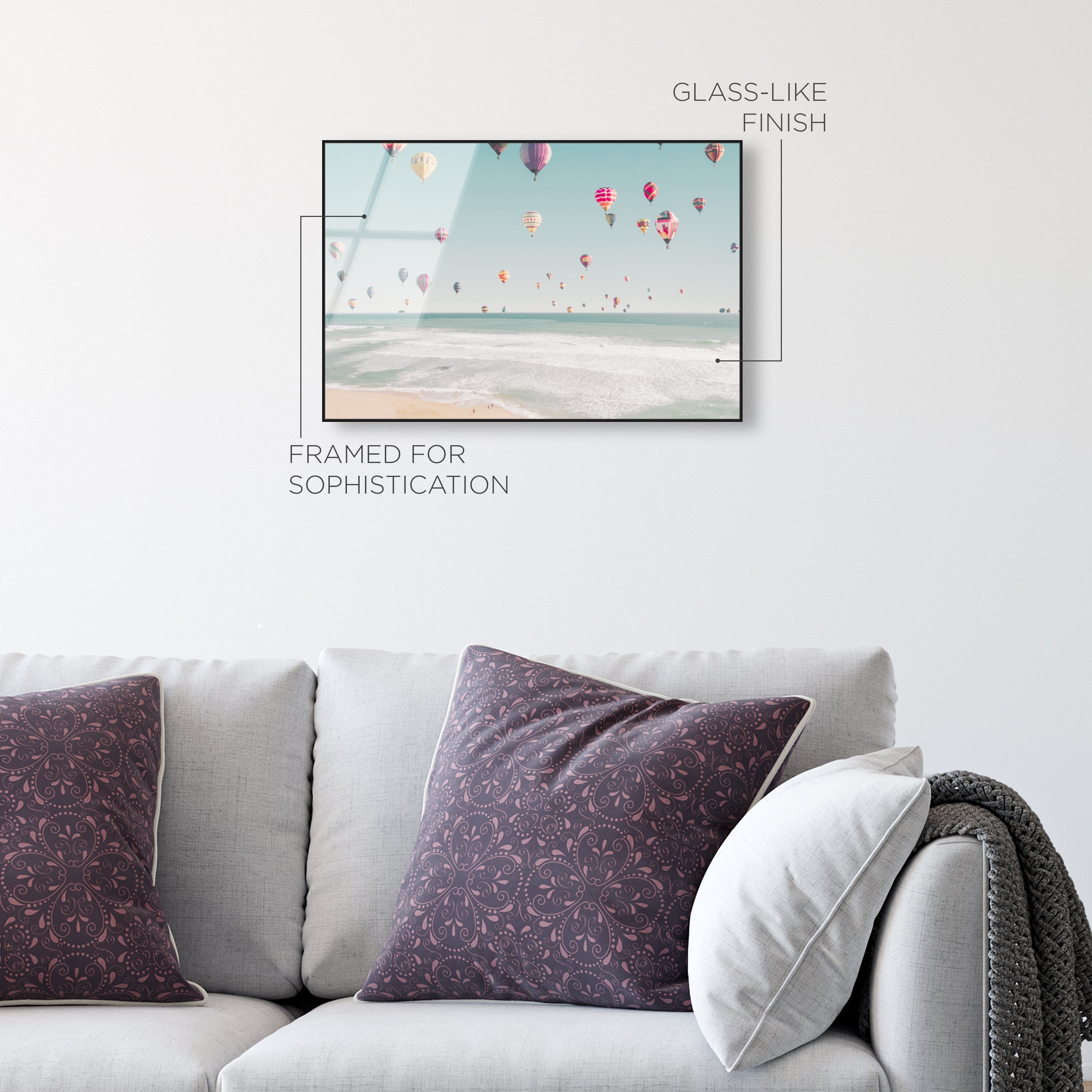 Beachside Balloons | Coastal Wall Art | Oliver Gal