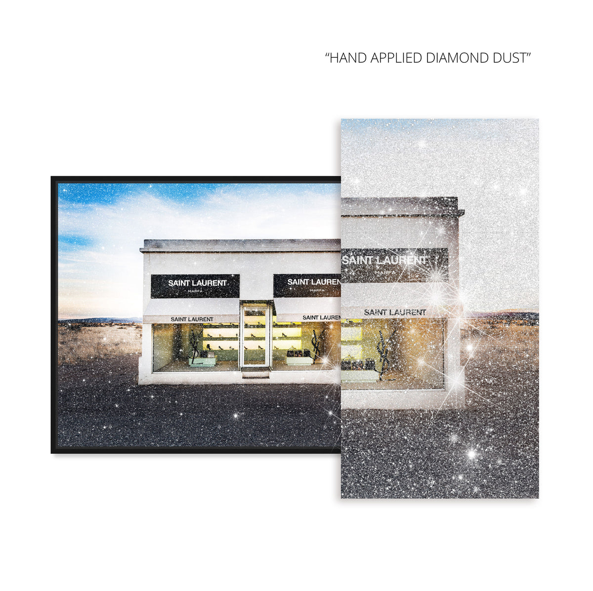 Store in Marfa Italian Color: Diamond Dust™ | Wall Art Decor with