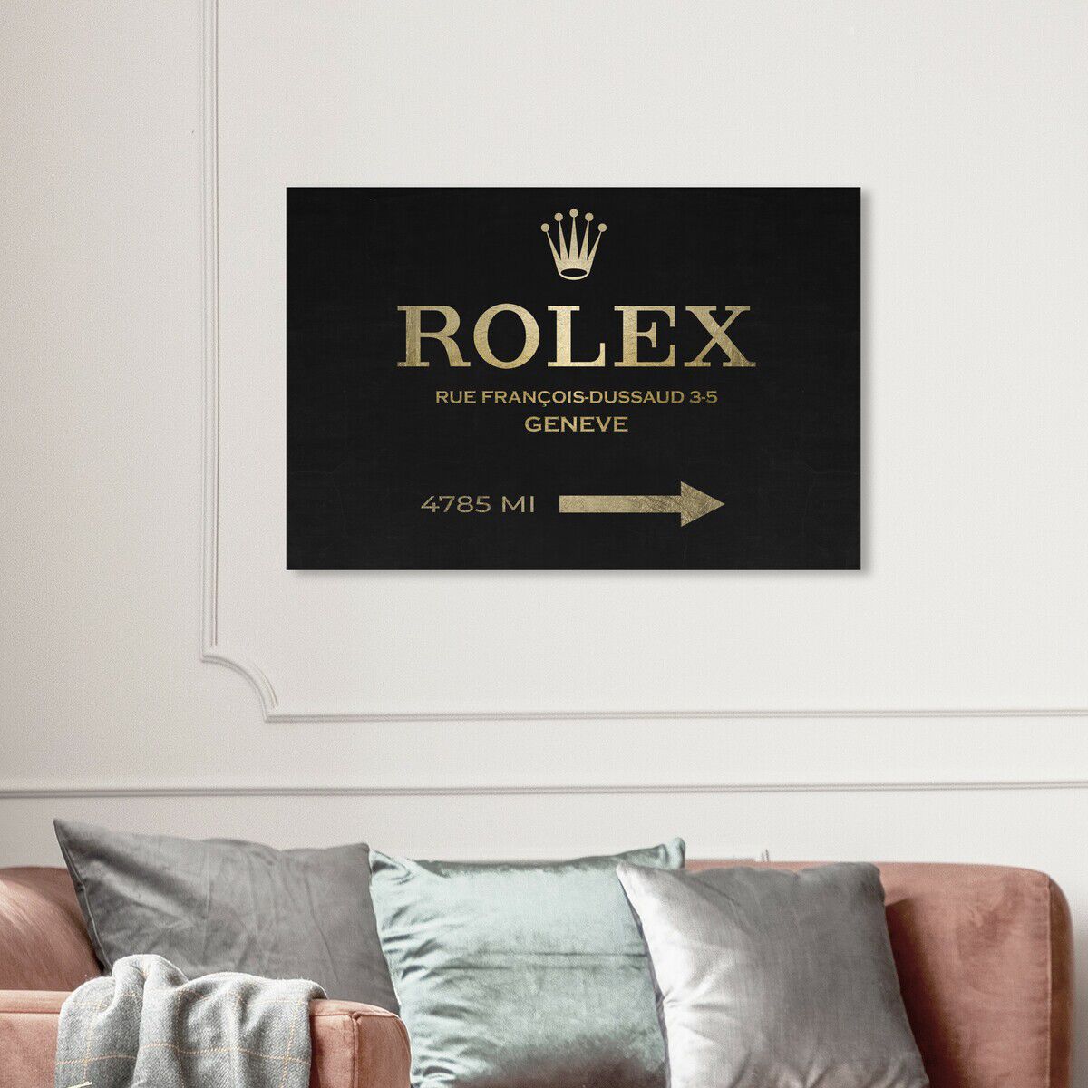 Watch Collector Road Sign Night | Fashion and Glam Wall Art by The
