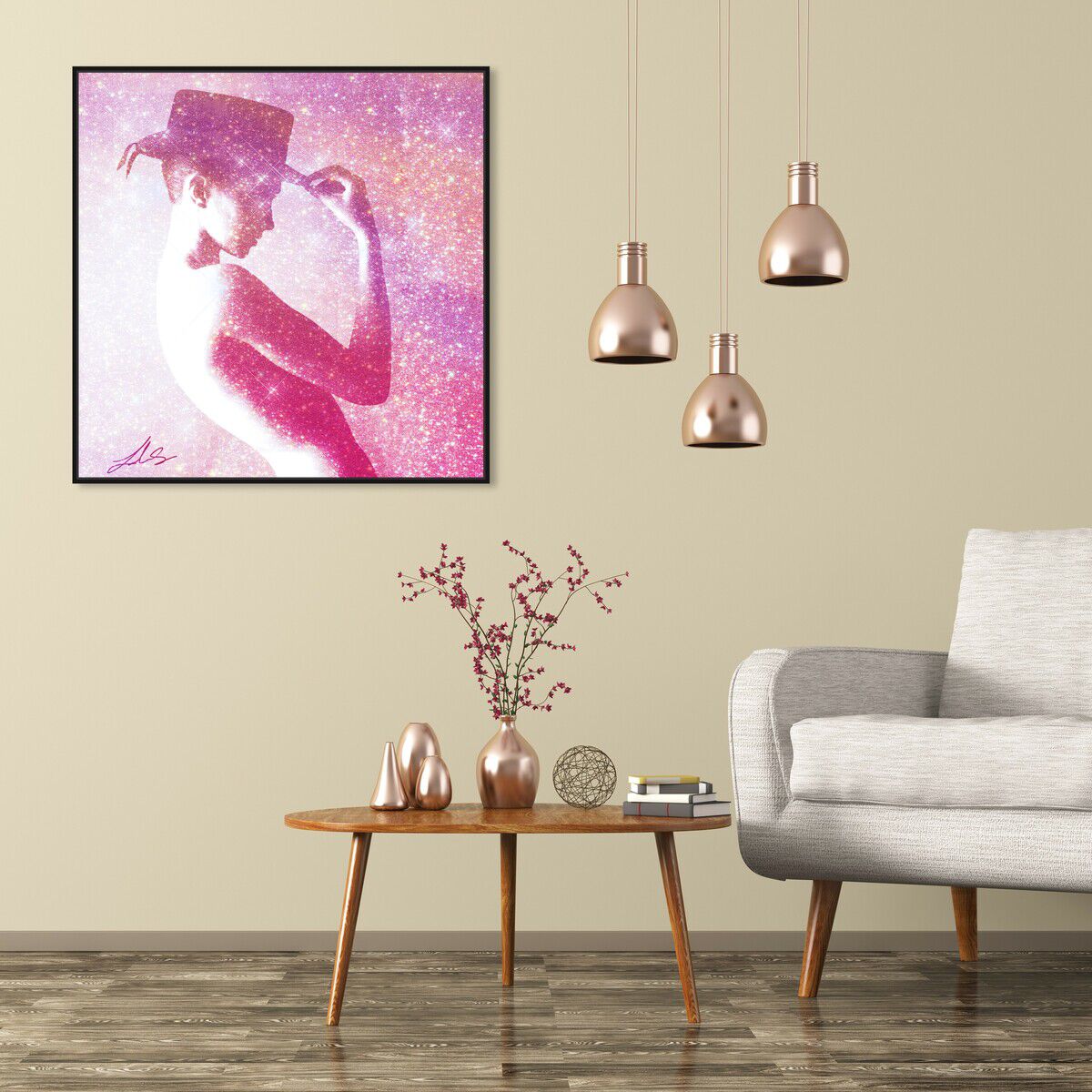 40x40/Framed Canvas/BFL