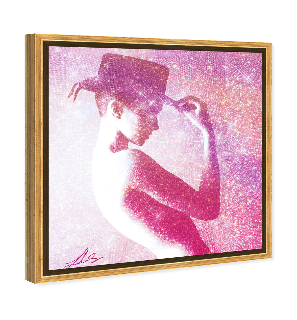40x40/Framed Canvas/PSGLD